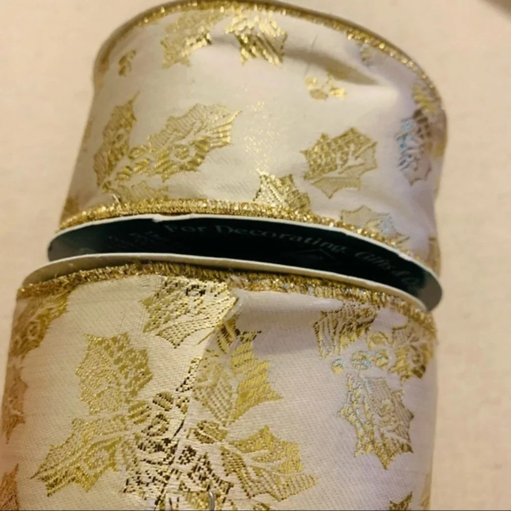 Trim A Tree | Ribbon | Golden Elegance Mistetoe